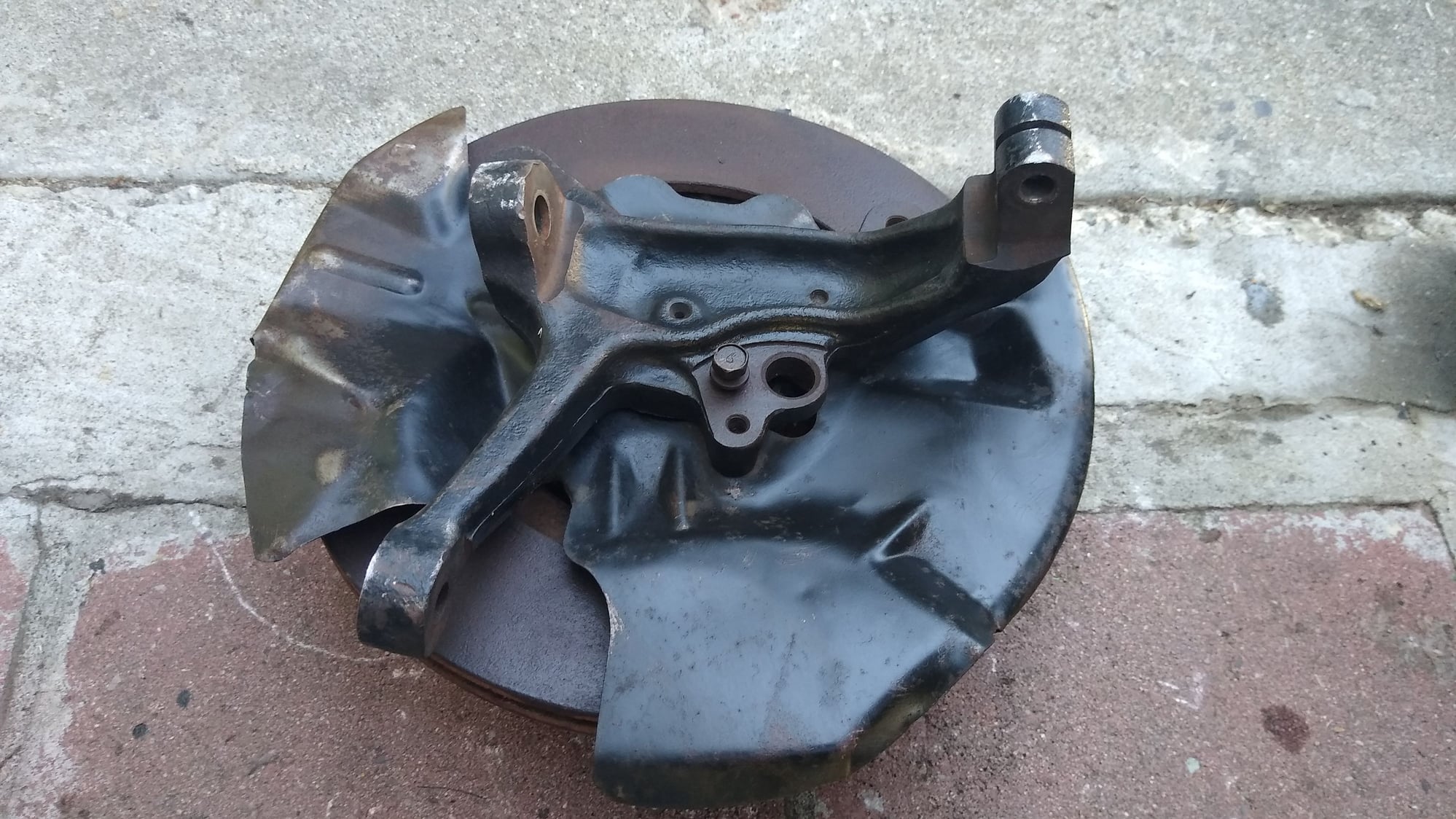 Miscellaneous - FD - OEM USDM Front Left Rotor, Brake Shield, Knuckle Assembly - Used - 1993 to 1995 Mazda RX-7 - San Jose, CA 95121, United States