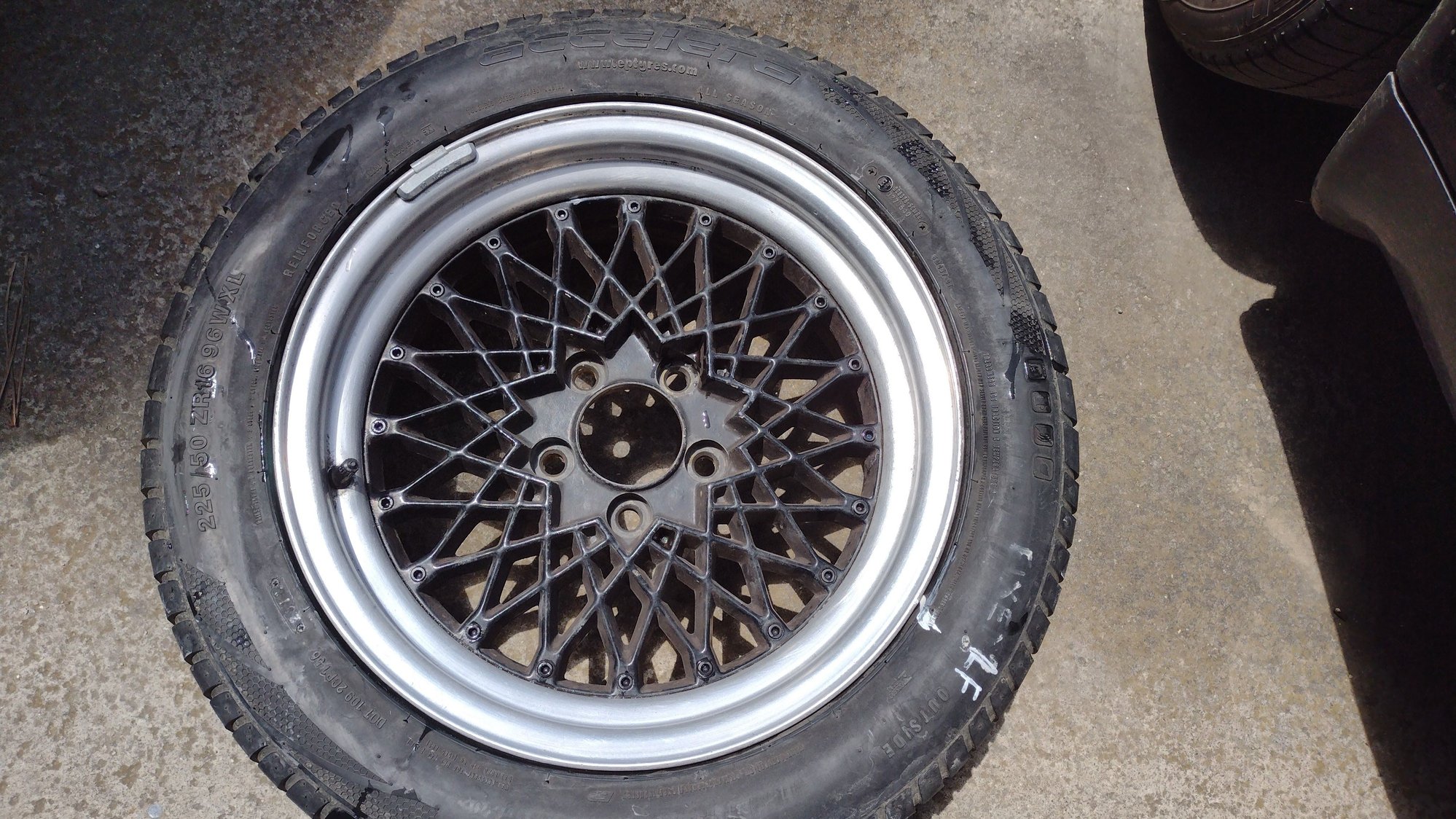 Wheels and Tires/Axles - OLD SCHOOL MESH 16x7 5x114.3 ALUMINUM WHEELS (SET OF 5) - Used - 1986 to 1992 Mazda RX-7 - Del Mar, CA 92014, United States