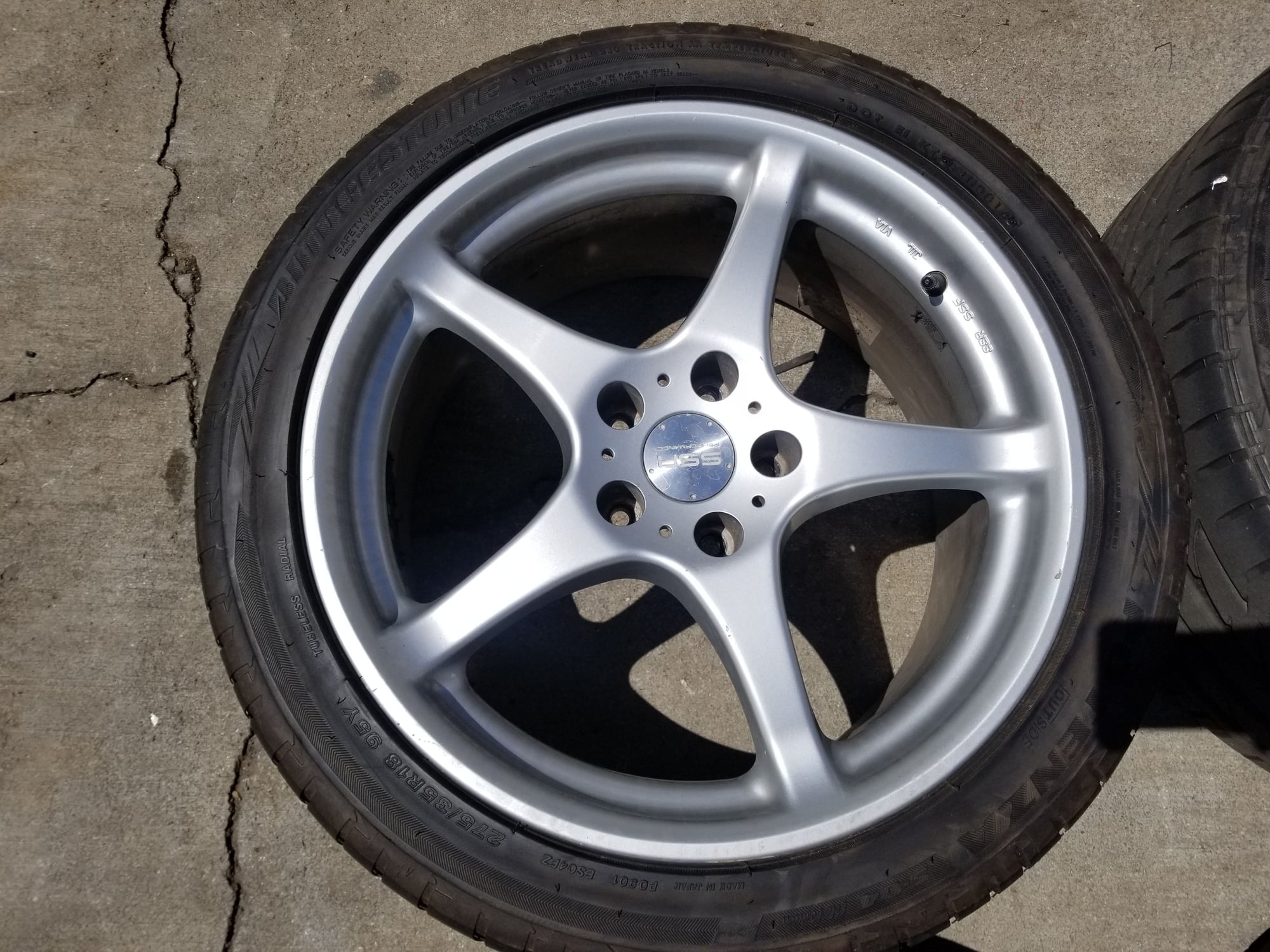 Wheels and Tires/Axles - SSR Integral wheels 17x8F 18x9R w/ new Bridgestone Potenza S04 tires - Used - Morristown, TN 37814, United States