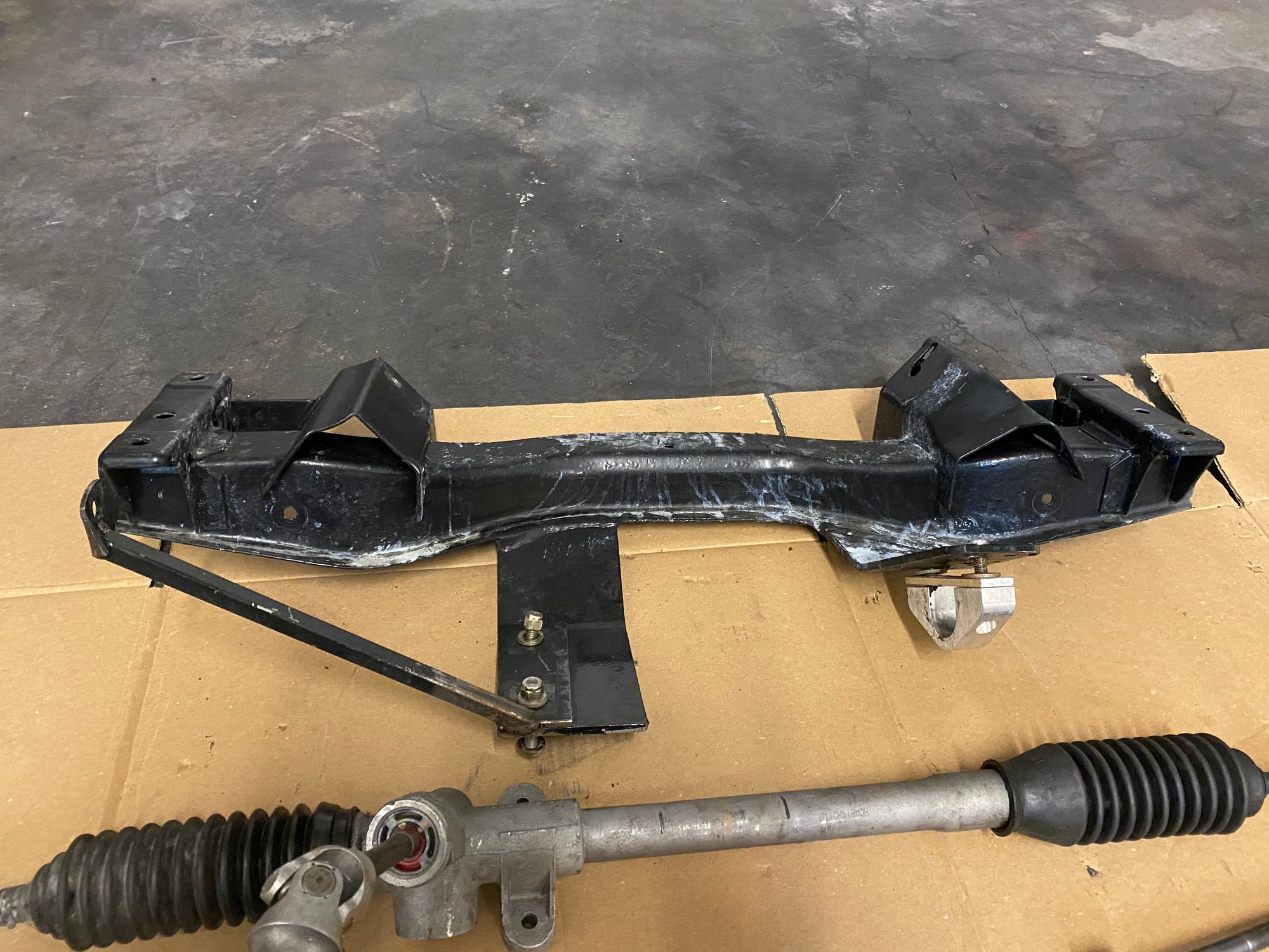 FB steering rack kit, racing beat sway bar, ground control springs and