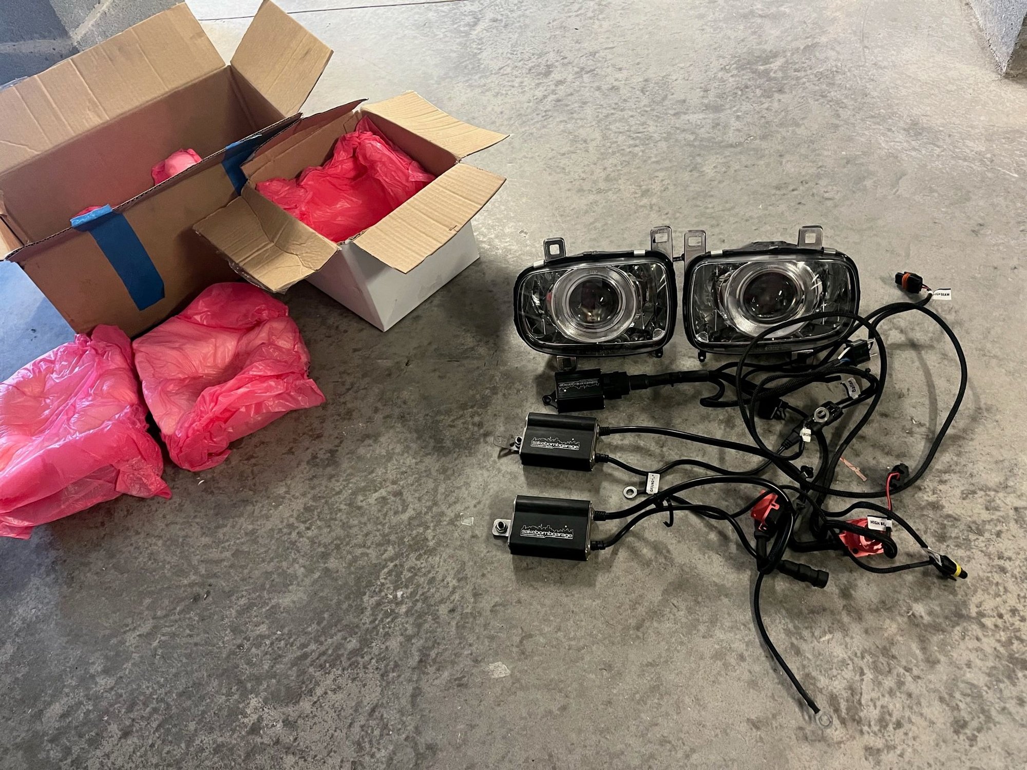 Lights - SakeBomb Garage headlights - Used - 1992 to 2002 Mazda RX-7 - Charleston, SC 29466, United States