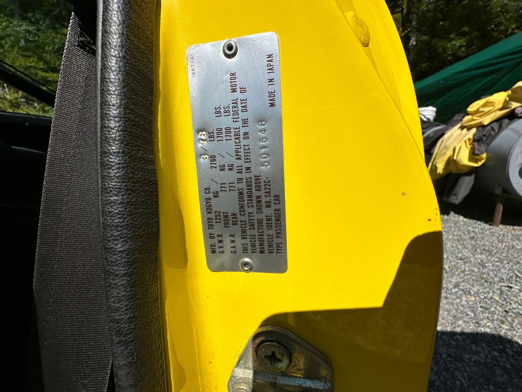 1979 Mazda RX-7 - 1979 Mazda RX7 Immaculate Condition! - Used - VIN SA22C501648 - 82,000 Miles - 2 cyl - 2WD - Manual - Coupe - Yellow - Elizabethtown, NY 12932, United States