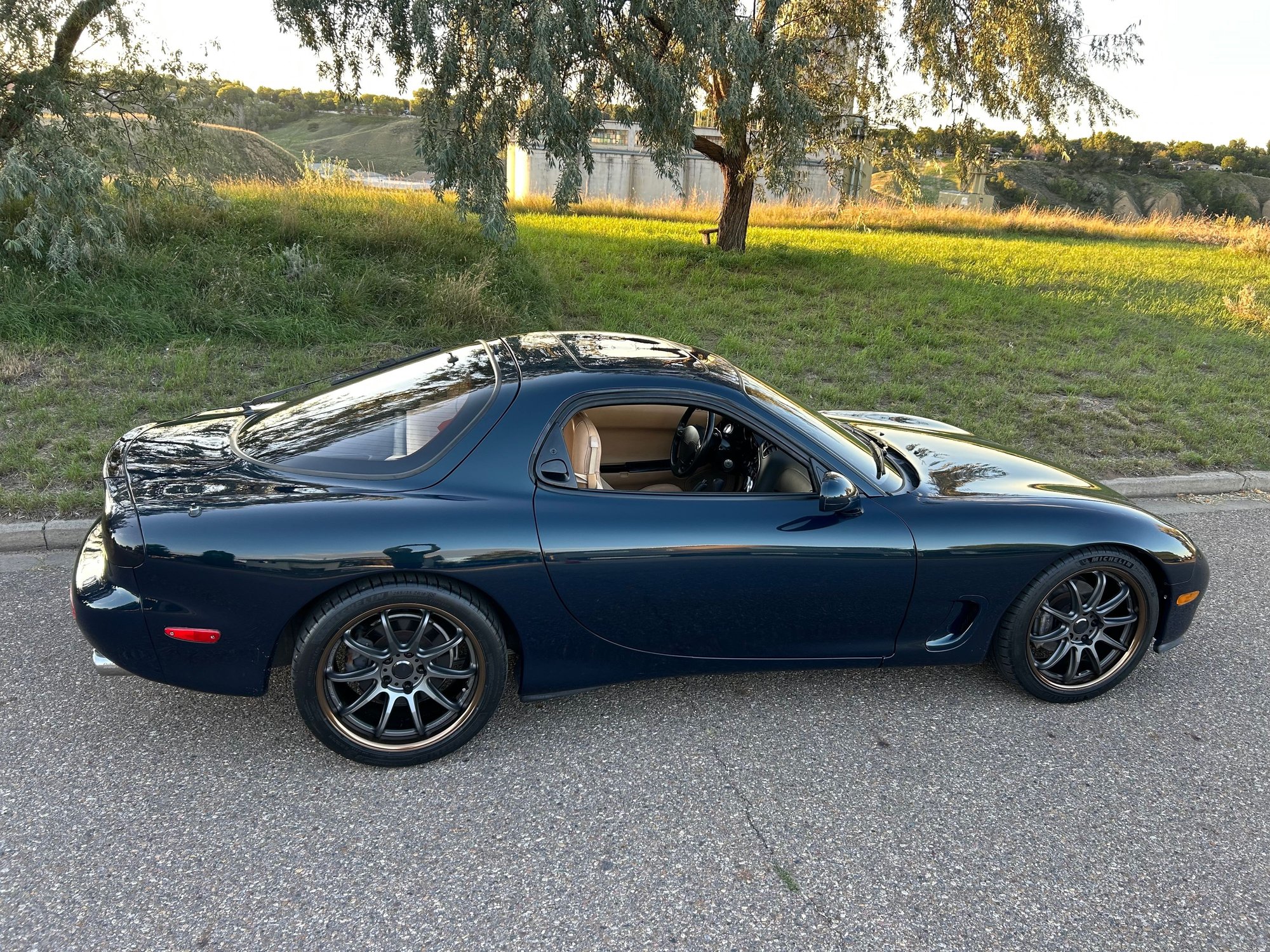 1993 Mazda RX-7 - 1993 RX-7 Manual Montego Blue Touring - Factory repaint, fresh street port rotary - Used - VIN JM1FD3318P0203166 - 83,000 Miles - Other - 2WD - Manual - Coupe - Blue - Calgary, AB T1B4C3, Canada