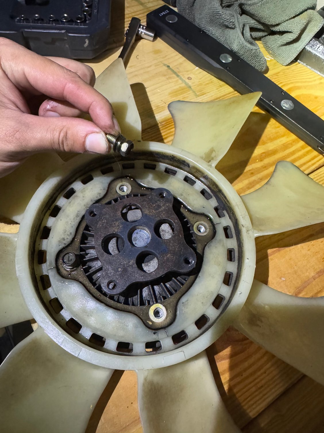 Remove the inner bolts 