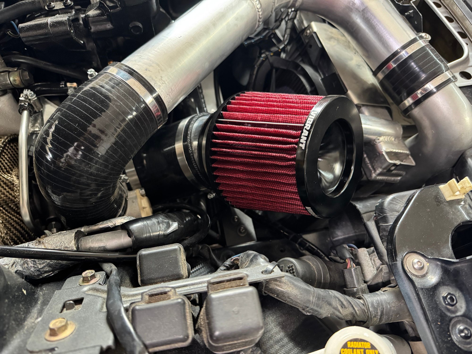 Close up of the intake.  I ordered a PILE of parts trying to find what would work.  