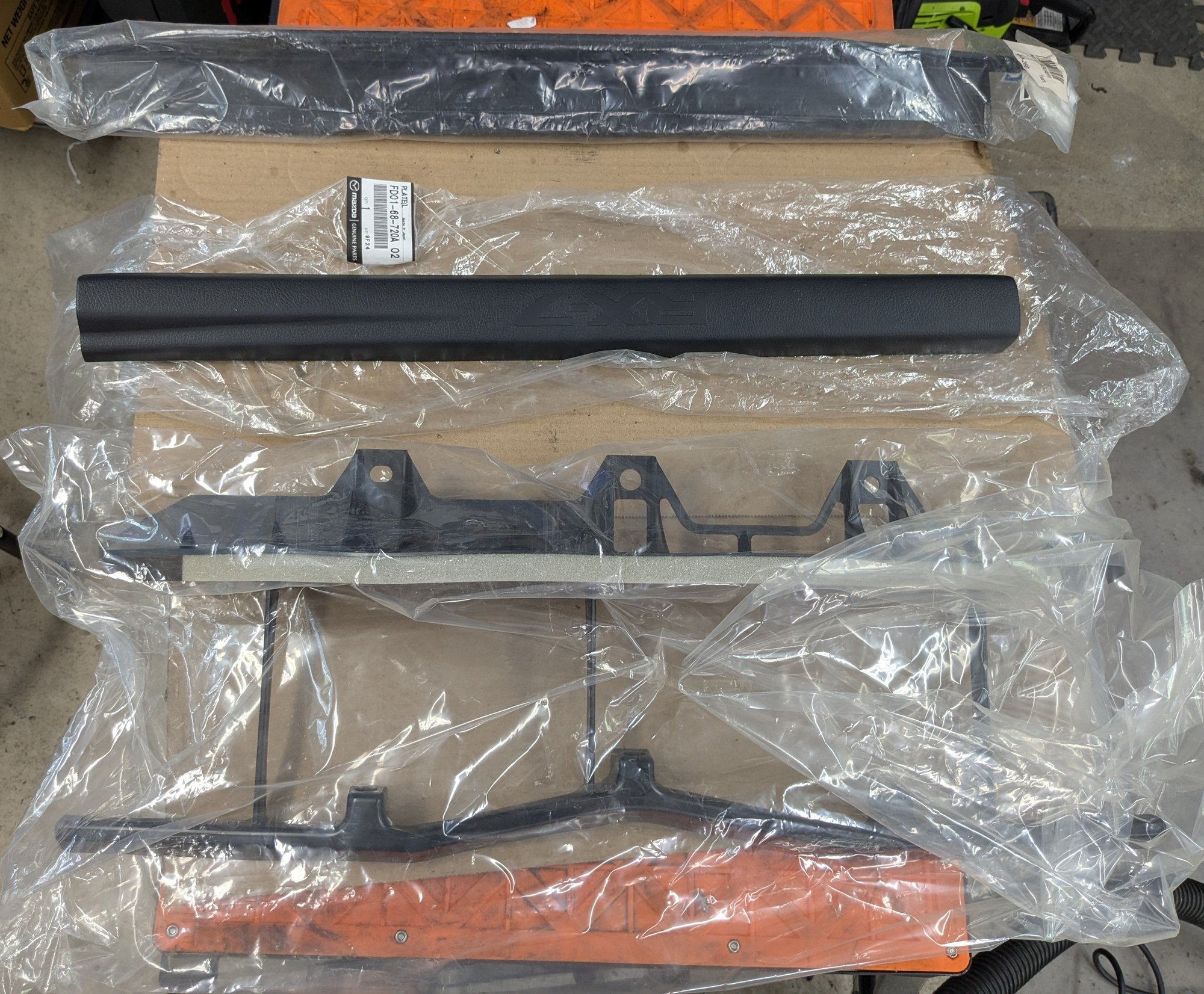 Exterior Body Parts - FD3S Front Bumper Air guide USDM + JDM Undertray Splash shield guide - New - 1993 to 2002 Mazda RX-7 - Roselle, IL 60172, United States