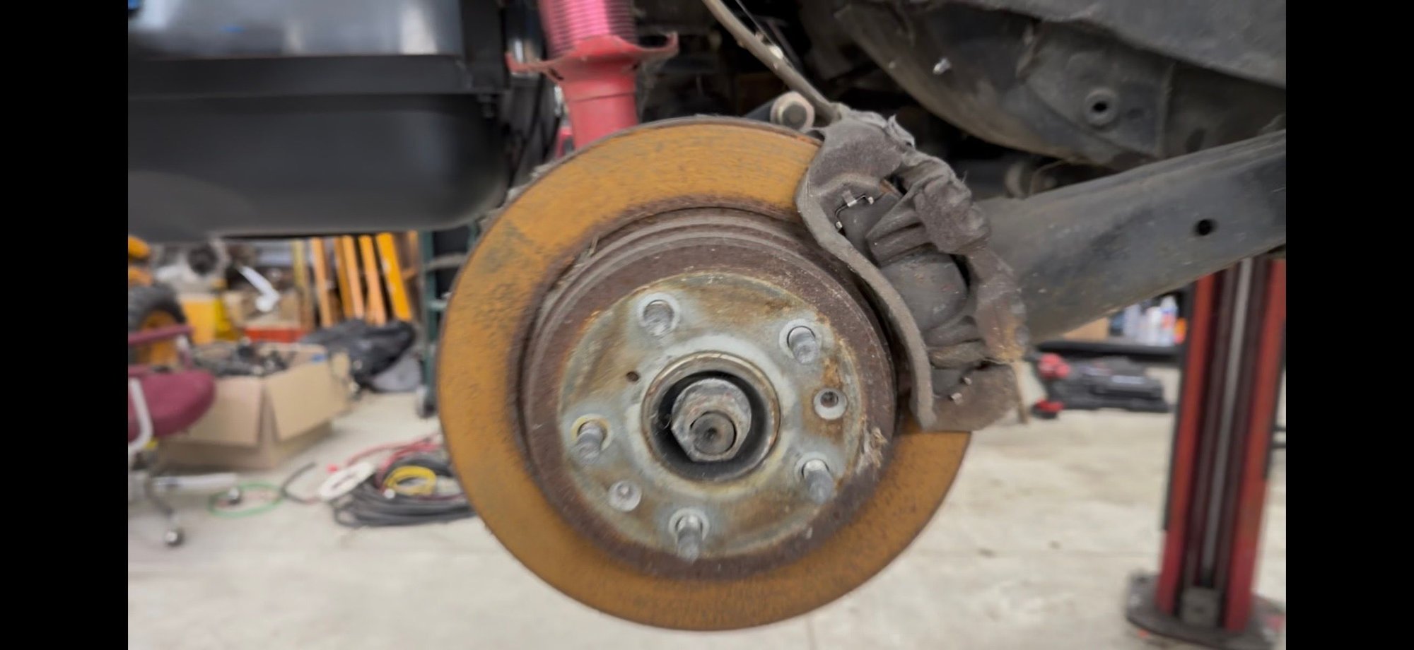 Read rotor and caliper 