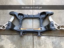 Subframe cleaned. As clean as it will get.