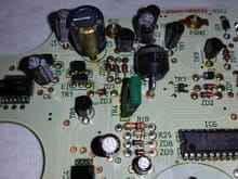 C3 was previously replaced with this blue Panasonic capacitor.