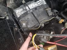 Black wire grounded to battery