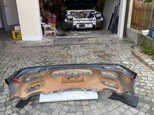 Drilling the holes for the spoiler lip 