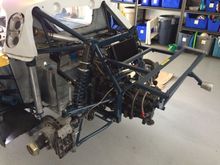 Fuel cell, air jacks and brake lines installed.