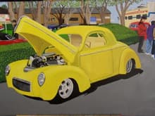 This is a Willys that I took photos of and the painting is 24&quot;X 36&quot;