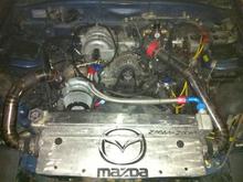 Engine setup as of 2011. 
Holset HX40 Turbo