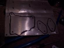 Metal plate to make block of plates with