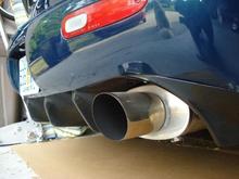 Shine rear diffuser with Magnaflow exhaust