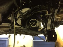 Rear sub-frame mounted with rear diff