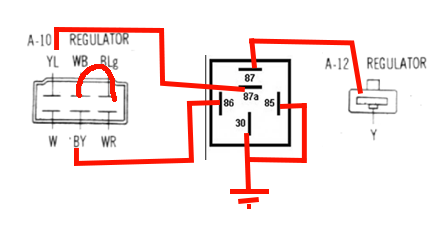 How To: 1979 Alternator Upgrade - RX7Club.com - Mazda RX7 ... 82 ford voltage regulator wiring 