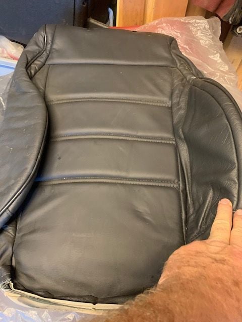 Interior/Upholstery - New Black Leather GXL Type Seatbacks - New - 1986 to 1991 Mazda RX-7 - Aiken, SC 29804, United States