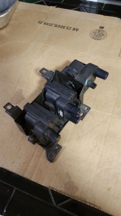 Stock ignition coils leading + trailing