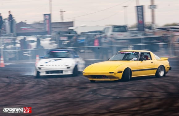 whoda thunk you'd actually see 2 fbs drifting together (donnie in his v8 powered fb)