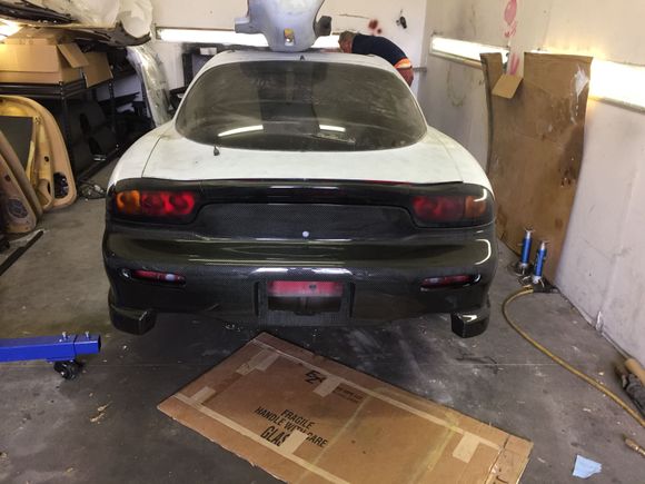 Rear Bumper with rear lights test fit