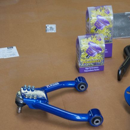 Pass upper wish bone
Pass bushings for lower control arm