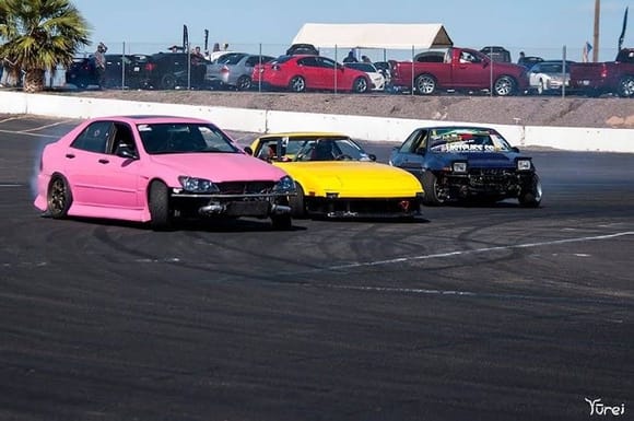 pos garage tandems. 
Jeff in the pink 1jz IS300