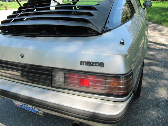 All original lettering.  A spot on the bumper that does not buff out.  Some fluid hit it in 1985, I recall when I first saw it.