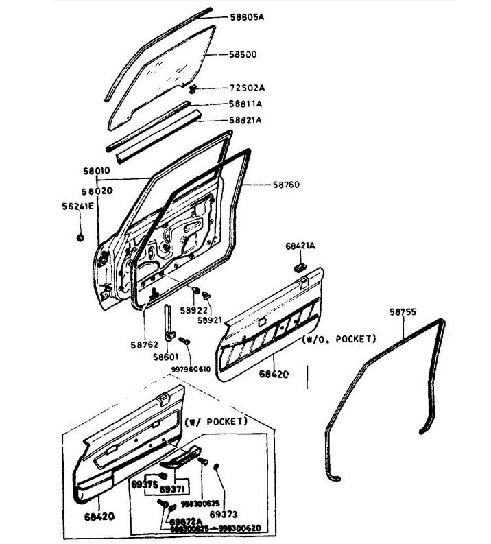 Miscellaneous - Multiple New parts for 1987 RX7 GXL - Garnish, Weather Strips, Bearing, Other - New - 1987 to 1991 Mazda RX-7 - Richardson, TX 75082, United States