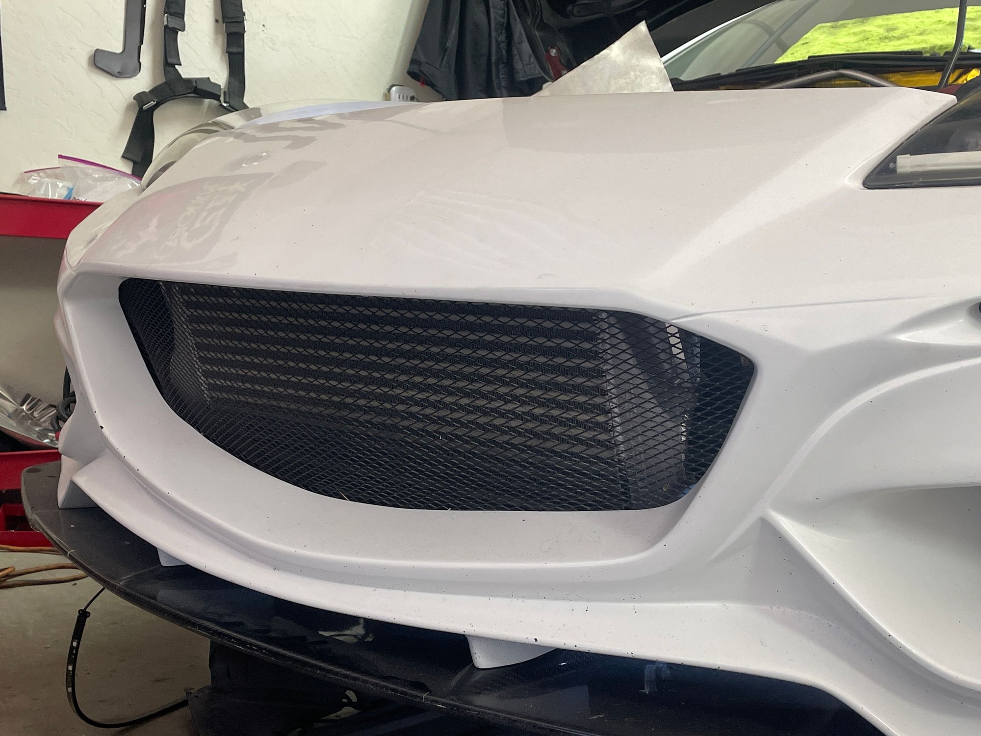 At least 90% of the intercooler will get direct air 