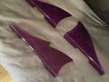 AEROWOLF PURPLE ACRYLLIC CANARDS/FINS