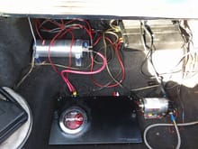 Trunk (Snow Performance pump and reservoir, and amp)