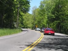The road to Lime Rock 2008