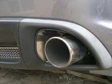 Stainless steel exhaust trim