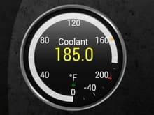This is the temp I see after a nice long drive up and down the H3 freeway sitting in the driveway w/ac full blast idling.  Courtesy of the BHR A/T Version Radiator, Mazmart RE-medy water pump and thermostat and UPGR8 silicone upper &amp; lower radiator hoses.  I was on it REALLY hard and the highest temp I saw was 197.8 F.  Before I changed all this out I was seeing temps of up to 237.5 F just driving very conservatively.