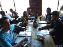 Lunch with my gf, rev8 and rxdoogone, and other members in HB