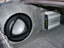Subwoofer and trunk-mounted MP3 player