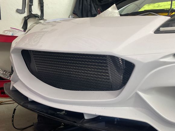 At least 90% of the intercooler will get direct air 