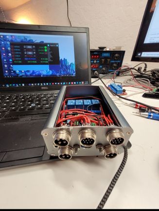 New control box
Still using the piggyback for fuel but this will control the SC, WMI, Bypass, look at WM pressure, air tank PSI, and passthrough info for oil temp and PSI and fuel PSI. It has bluetooth and an interface that will be in the car to make any adjustments and monitoring