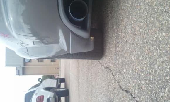NEW EXHAUST WITH A SHOT OF THE CAMBER