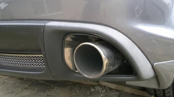 Stainless steel exhaust trim