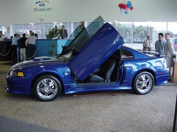 04 Mustang. Pull some strings to get the very first set of lambo doors made for a mustang