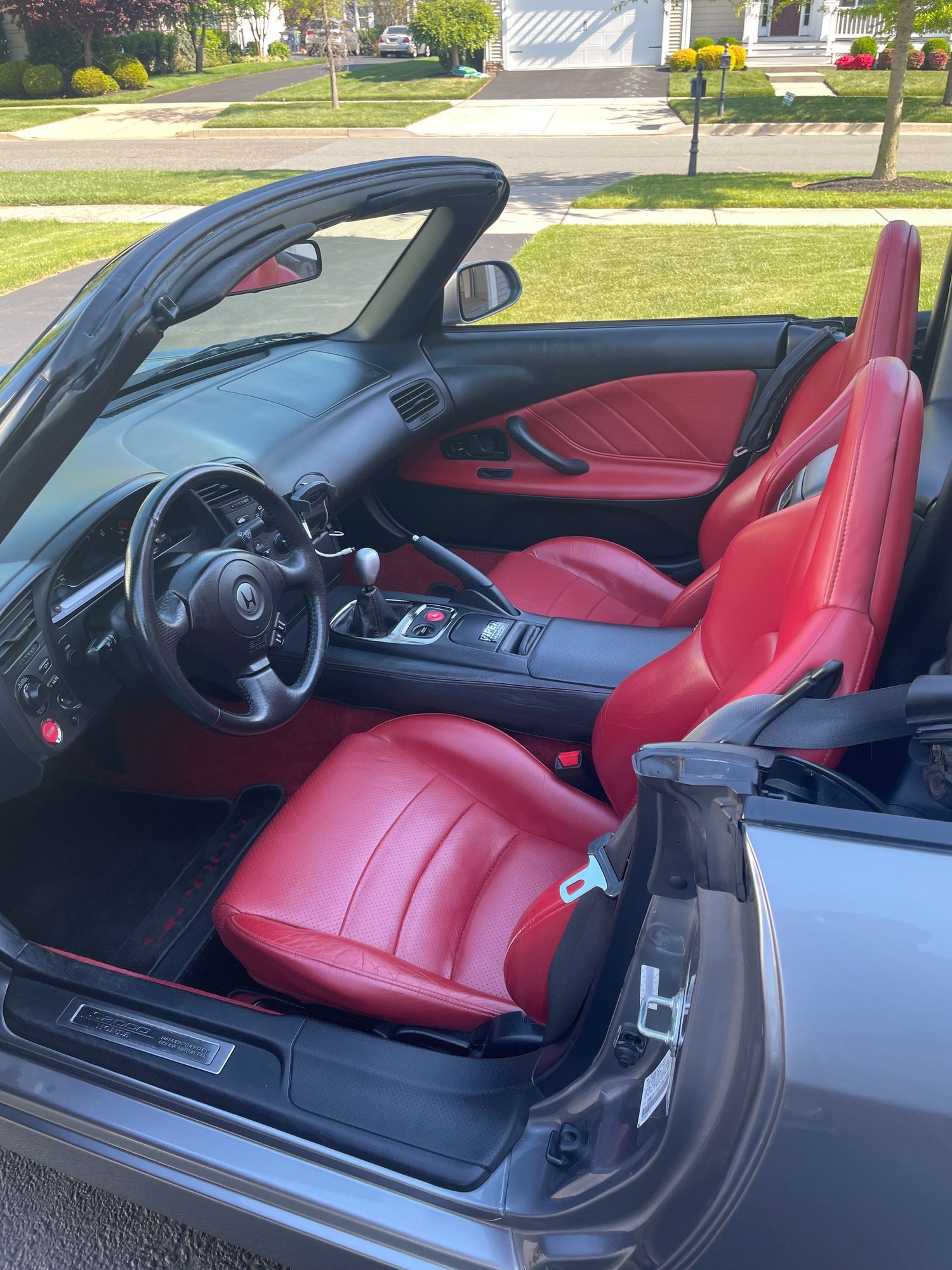2000 Honda S2000 - Mid Atlantic - 00 Silverstone/Red One Owner with 59K miles - Used - VIN jhmap1148yt007083 - 58,852 Miles - 4 cyl - 2WD - Manual - Convertible - Silver - Middletown, DE 19709, United States