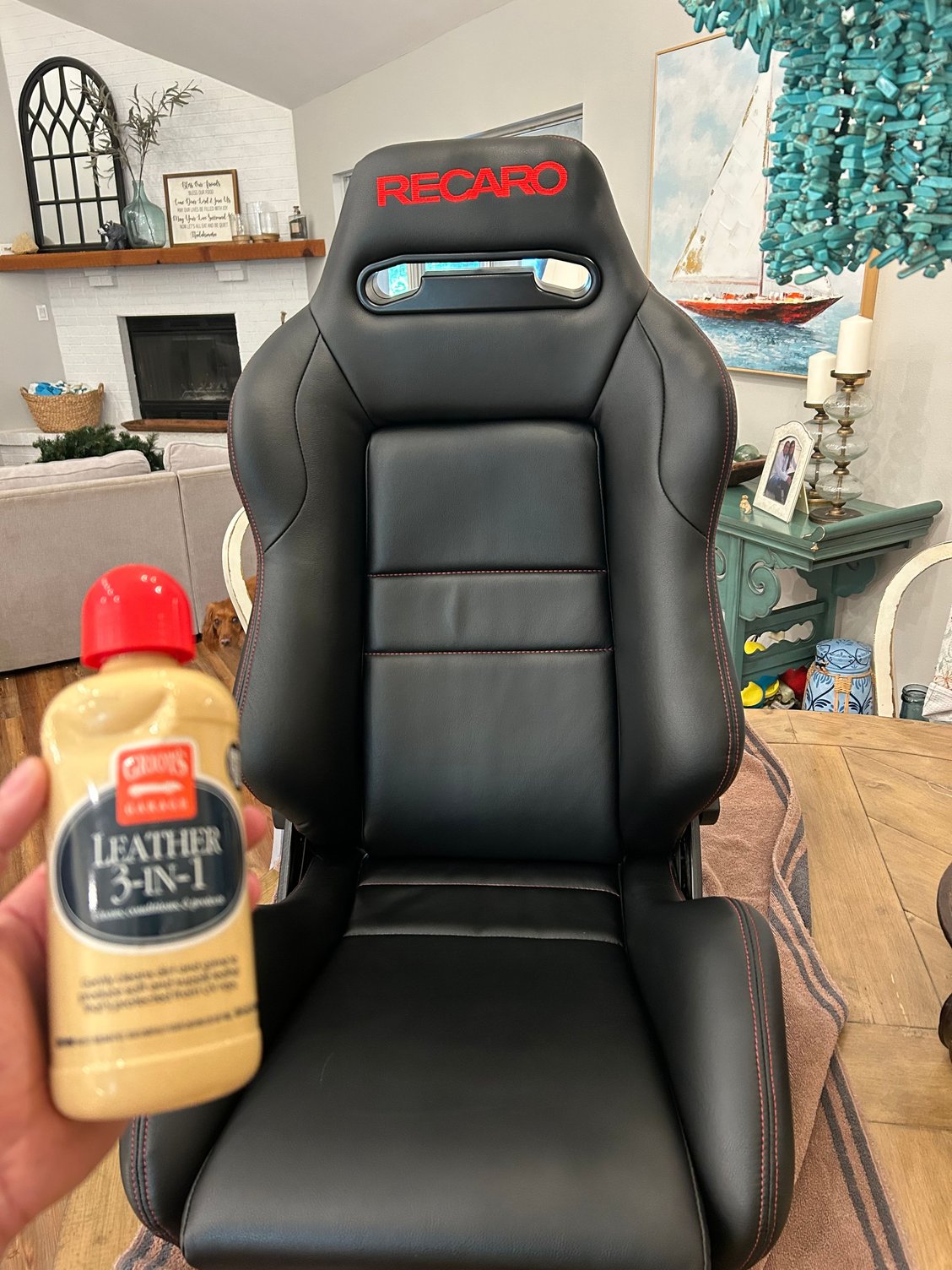 Not sure if you can tell between the 2 pics I posted but this Griot’s 3n1 leather cleaner gave that showroom new look to the leather. That sort of matte dull as opposed to a shiny armor all kind of finish. Can’t wait to get these in