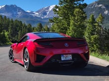 ^June 2022.  2017 NSX in Rocky MOuntain National Park.  I just popped up there for fun.