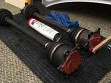 Driveshaft Shop Axles packed with Redline CV-2