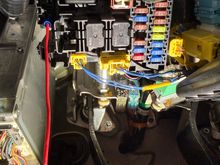 Postive plugged into ignition.