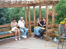 On the deck Friday night
