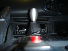 Distance view of damage to stereo brackets